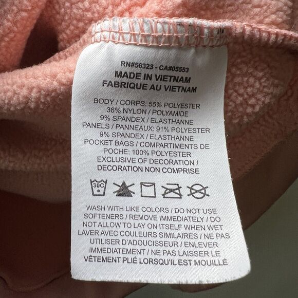 Nike Crewneck Sweatshirt Womens Size Small Pink Pockets Dri Fit Fleece Lined EUC - Picture 9 of 12